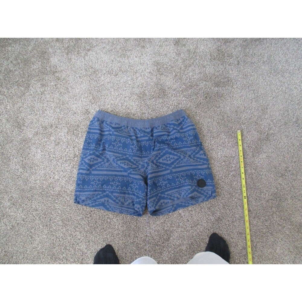 Chubbies Sweat Shorts Mens XLarge Blue Aztec Geometric Lounge Stretch 5.5 Inseam